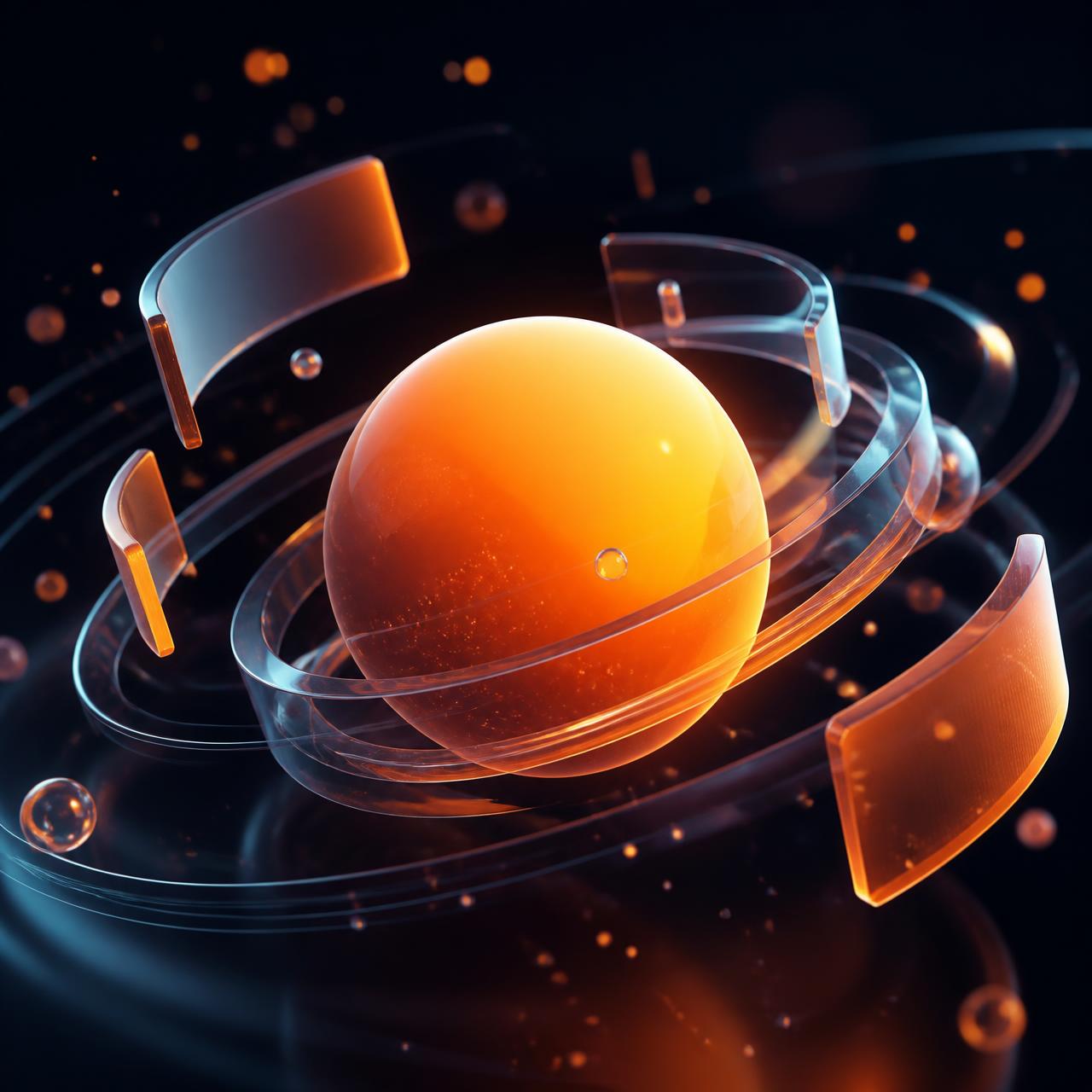 Abstract glowing orb representing global sponsored job discovery