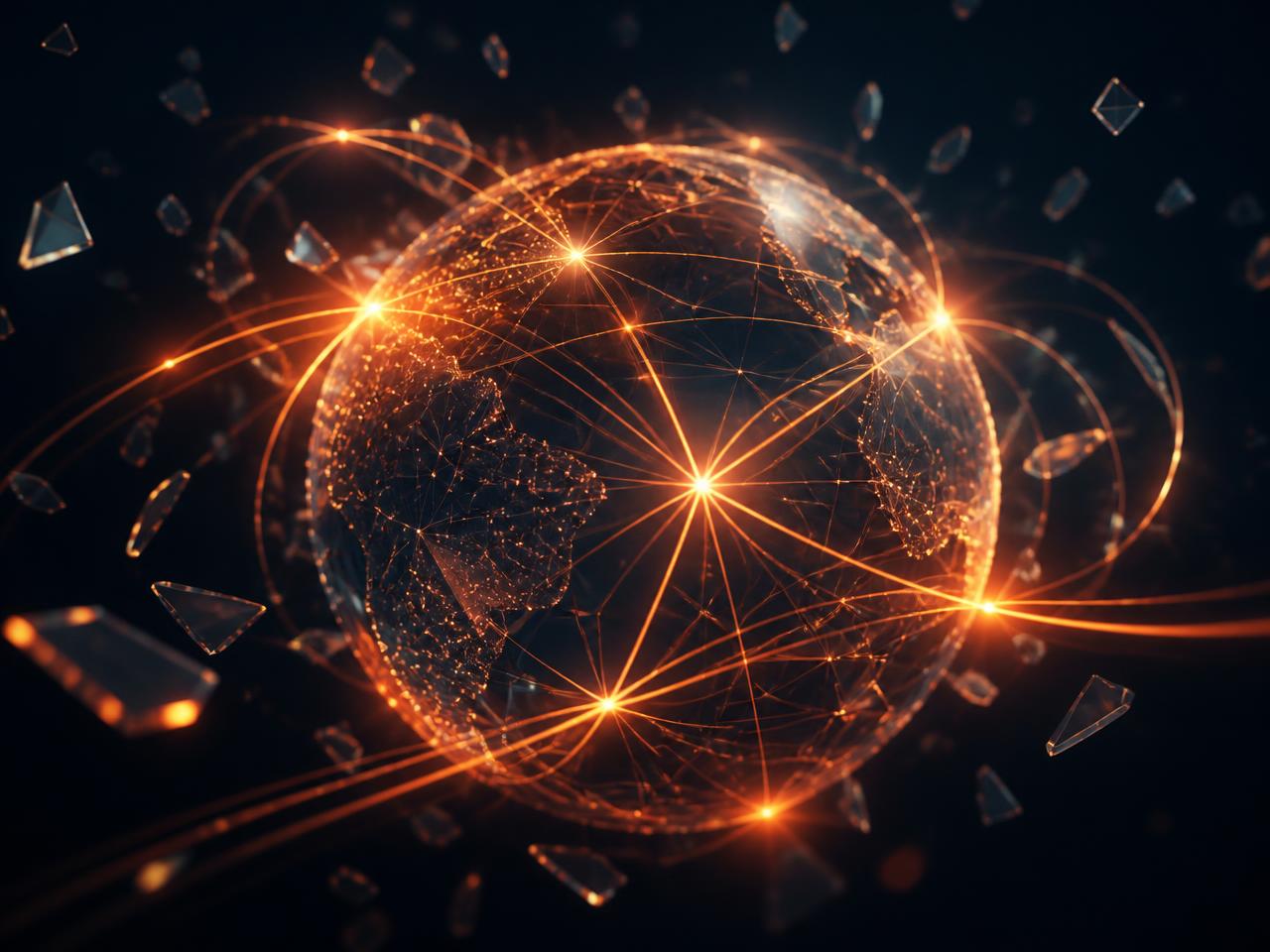 Glowing network of connected employer career sites across the globe